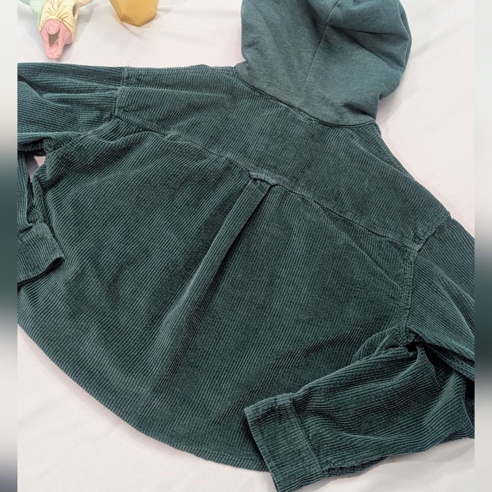 American Eagle Outfitters Teal Corduroy Jacket - Picture 2 of 4